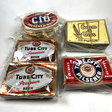 Lote Atacado 1000+ Etiquetas Antigas de Garrafa de Cerveja 4 Estilos Tubo City Brewing 1933-1955 comprar usado  Enviando para Brazil