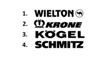 Sticker, aufkleber, decal  WIELTON KRONE KOGEL SCHMITZ 50 70 100 cm, używany na sprzedaż  PL