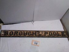 Borough poole sign for sale  BRISTOL