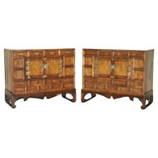 PAR DE GAVETAS INC VINTAGE POR VOLTA DE 1950 ESTUDIOSOS ASIÁTICOS COREANOS MESA LATERAL comprar usado  Enviando para Brazil