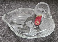 Glasschale ente klar gebraucht kaufen  Düsseldorf