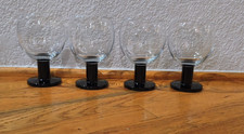 4 taças de vinho vintage VIVA haste preta GRAND 15 oz 5 3/4" comprar usado  Enviando para Brazil