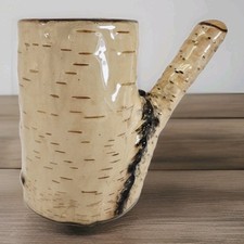 Caneca de café vintage artesanal de madeira de bétula - Copo exclusivo - Excelente estado usado, usado comprar usado  Enviando para Brazil