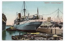 1913  cartolina NAVI PAMPA Genova imbarco passeggeri - viaggiata x BOHEMIA comprar usado  Enviando para Brazil