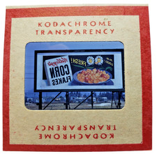 Kodachrome Red Border Slide | *1949* KELLOGG'S CORN FLAKES BOX Placa de outdoor anúncio comprar usado  Enviando para Brazil