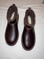 Bota UGG Regen Classic Ultra Mini Couro Ironwood/Shearling Forrada UE 44 11 comprar usado  Enviando para Brazil