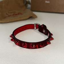 Pulseira Christian Louboutin LOUBILINK VERMELHA 10 couro envernizado R331 3215143 comprar usado  Enviando para Brazil
