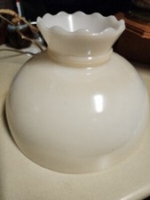 Iluminação de suspensão Big Celadon bege opalino interior 10" branca vintage Deco  comprar usado  Enviando para Brazil