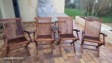 Fauteuils teck massif d'occasion  Aiffres