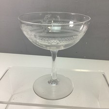 Vtg etched crystal for sale  WETHERBY