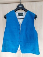 Silk waistcoat kingfisher for sale  BELPER
