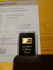 Gold gedenkbarren albert gebraucht kaufen  Creußen