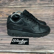 Tênis Nike Air Max 90 Feminino Essential Triplo de Couro Preto Tamanho 8.5 comprar usado  Enviando para Brazil