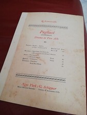 Spartito gigante leoncavallo usato  Bologna