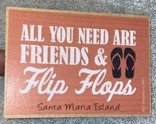 Ímã de geladeira “All You Need Are Friends & Flip Flops” Santa Maria Island comprar usado Ímã de geladeira “All You Need Are Friends & Flip Flops” Santa Maria Island comprar usado  Enviando para Brazil
