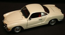 1970 VW Karmann Ghia branco creme 1:24 fundido Paul's modelo arte na caixa comprar usado  Enviando para Brazil
