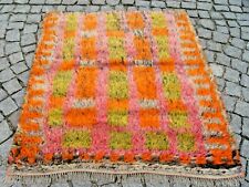 Tapete de área vintage turco da Anatólia longa pilha felpuda 40"" X 44"" lã pilha comprar usado  Enviando para Brazil
