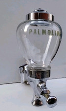 Dispensador de sabão antigo Palmolive suporte de parede vidro cromado barbearia vintage, usado comprar usado  Enviando para Brazil