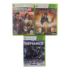 Mass Effect 2, Fable III e Defiance Xbox 360 papel de ação - jogo lote de 3 comprar usado  Enviando para Brazil