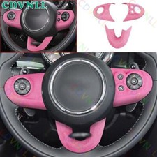 Para Mini Cooper F55 F56 F57 acabamento de tampa de quadro de botão de volante camurça rosa 3* comprar usado  Enviando para Brazil