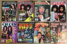 Lote de revistas KISS (8 revistas) Hit Parader Circus Super Rock comprar usado  Enviando para Brazil