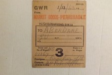 Gwr wagon label. for sale  STOURPORT-ON-SEVERN