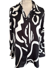 Chemise noire blanche d'occasion  Flers
