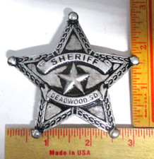 Sheriff deadwood badge for sale  Moriarty