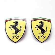 Emblema Ferrari Fender Shield ajuste 360 365 430 458 488 599 Califórnia 2 peças comprar usado  Enviando para Brazil