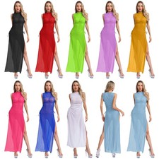 Usado, Vestido feminino cobertura leve maxi transparente clubwear adulto dança verão comprar usado  Enviando para Brazil