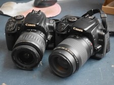 2x Canon EOS 400D 10,1 MP aparat 18-55mm 80-200mm obiektywy DZIAŁAJĄCE na sprzedaż  Wysyłka do Poland