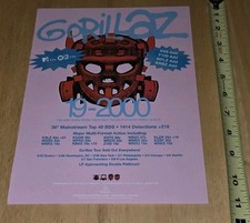 Gorillaz 2000 vtg for sale  Toledo