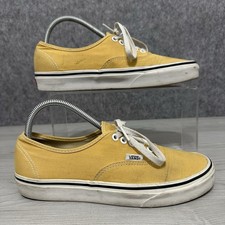 Tênis Vans autêntico de lona low-top amarelo masculino tamanho 8 / feminino 9.5 comprar usado  Enviando para Brazil