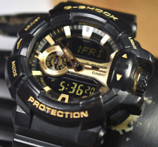 Usado, Relógio Casio GA400GB-1A9 (5398) G-Shock masculino dourado/preto Dig/Ana BATERIA NOVA! comprar usado  Enviando para Brazil