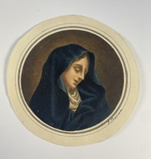 Pintura em aquarela antiga do século XIX J.Pearson Virgem Maria Madonna comprar usado  Enviando para Brazil