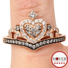 Anel de tiara LeVian 0,50 ct diamante marrom extravagante ouro 14K 4,2 gr $1799 sem reserva comprar usado  Enviando para Brazil