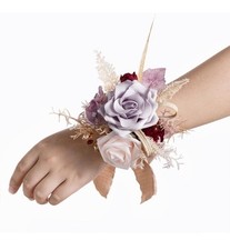 Ling's Moment 6 peças espartilho de pulso de casamento de volta ao lar flores artificiais comprar usado  Enviando para Brazil