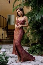 Monique lhuillier metallic for sale  OLNEY