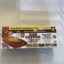 Chef 5 Minutos Chef Máquina de Refeição Elétrica Cobre Infundido Cerâmica Vermelha NOVA comprar usado  Enviando para Brazil