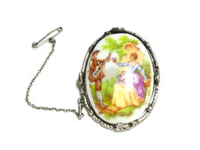 Limoges pewtertone framed for sale  WORKSOP