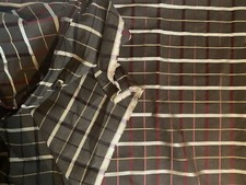 Metres checked curtain for sale  DOWNHAM MARKET