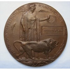 Ww1 death plaque for sale  BRISTOL