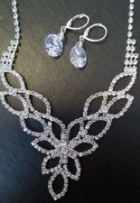 Hochzeitsschmuck strass kette gebraucht kaufen  Losheim am See