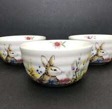 Rabbit floral bowls for sale  Union