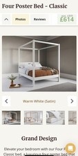 White scandinavian wood for sale  WATFORD