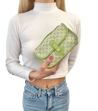 Bolsa Pochette LOUIS VUITTON Vintage LV Monograma Mini Lin Mary Kate Trousse Verde comprar usado  Enviando para Brazil