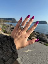 Anello fascia cristallo usato  Napoli