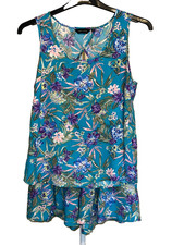 Turquoise tropical floral for sale  GLASGOW