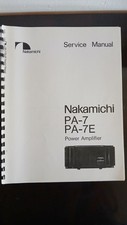 Service manual nakamichi usato  Caltanissetta