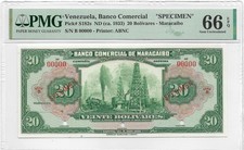 Venezuela 20 bolívares Banco Comercial Maracaibo espécime ABNC 66 EPQ gema UNC comprar usado Venezuela 20 bolívares Banco Comercial Maracaibo espécime ABNC 66 EPQ gema UNC comprar usado  Enviando para Brazil